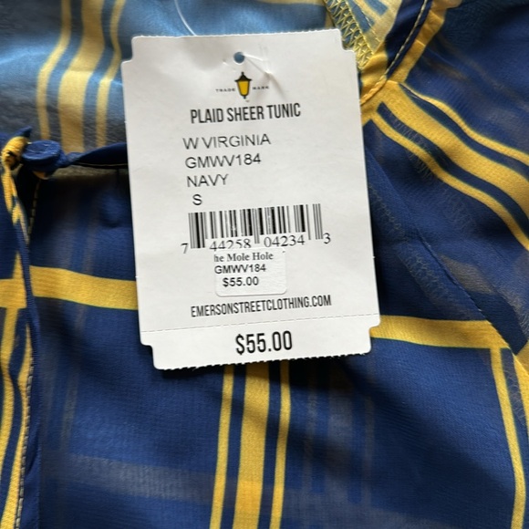 NWT West Virginia Sheer Blouse - Picture 5 of 10